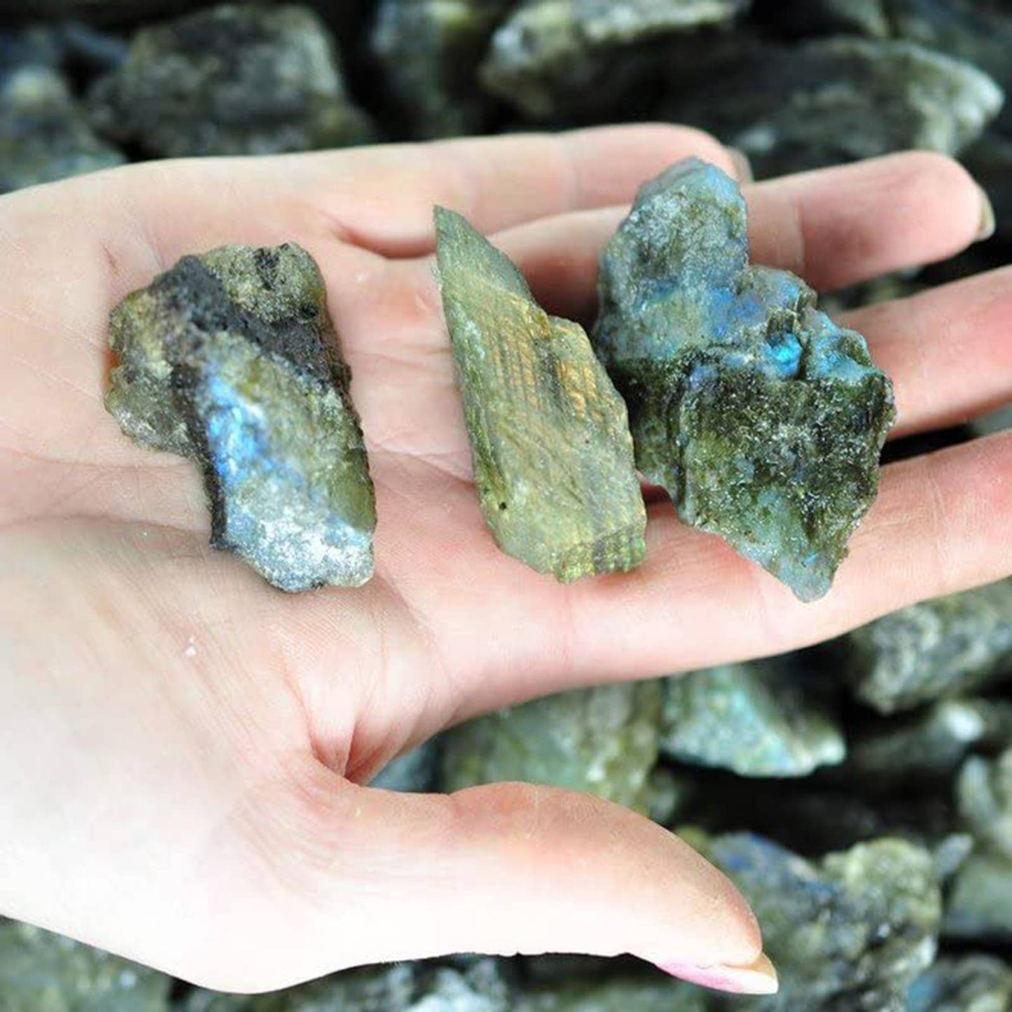 Rough Labradorite Crystals - Raw Natural Stones