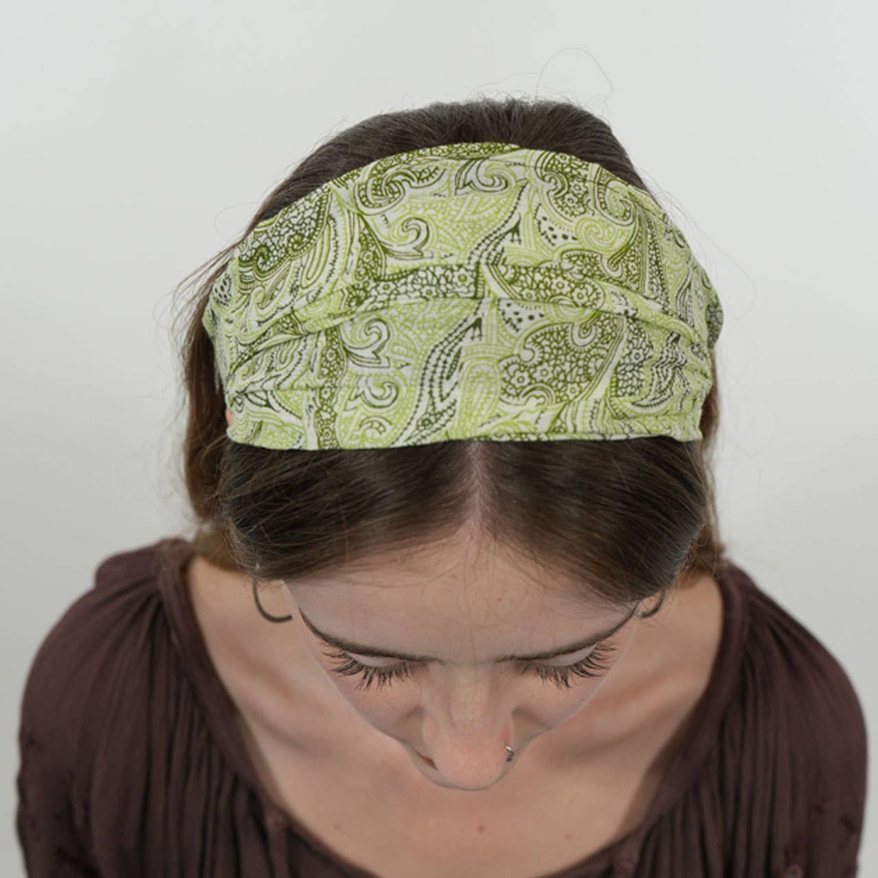 Hippie Boho Cotton Paisley Print Headband