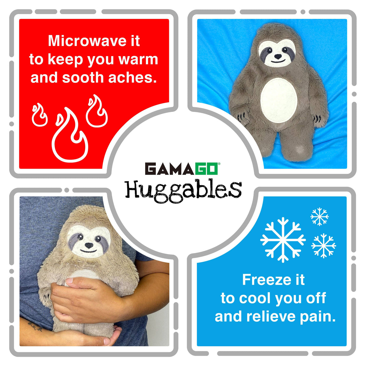 Huggable Sloth Heating Pad & Pillow 2