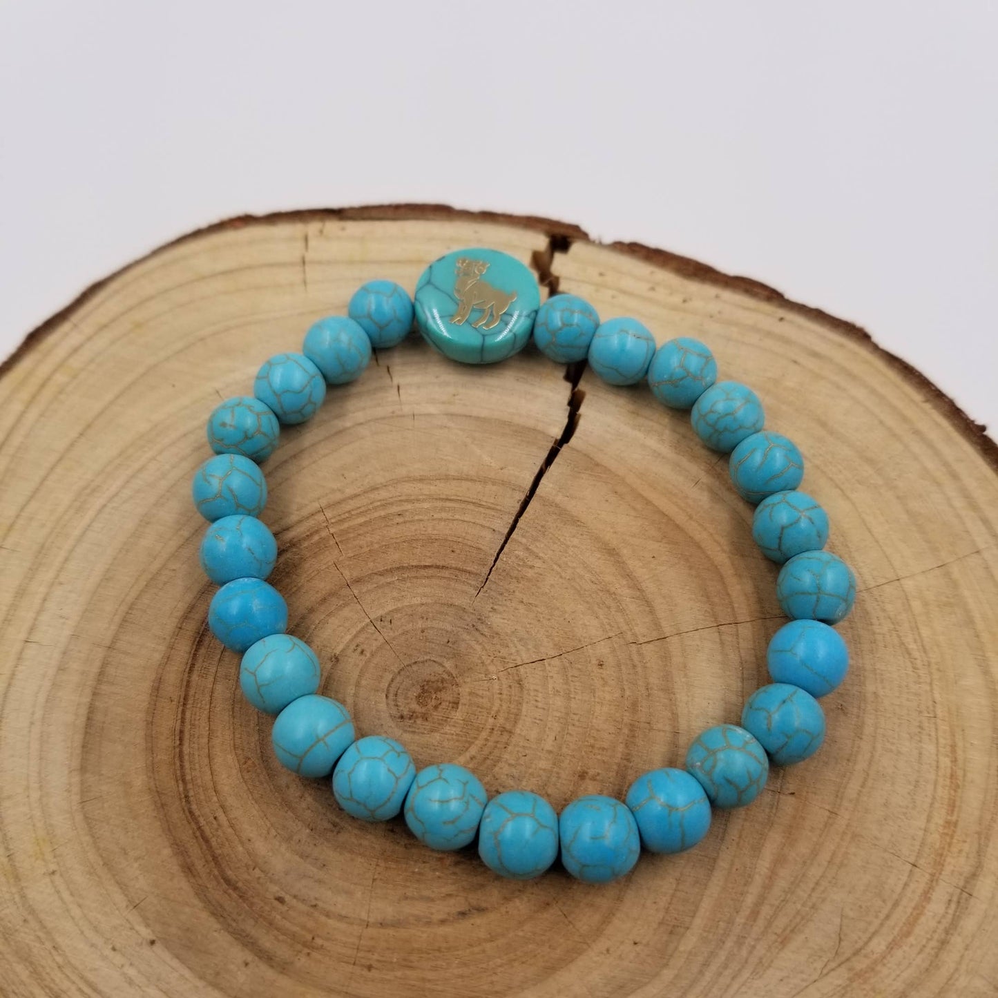 Handwoven Turquoise  Constellation Bracelet