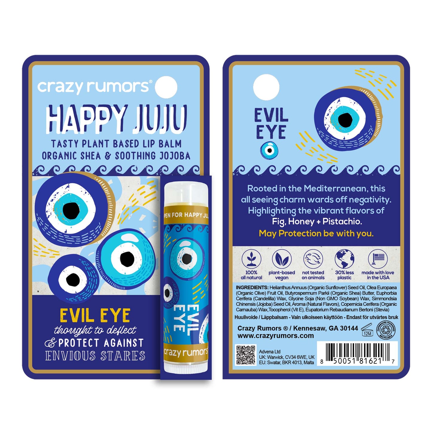 Happy Juju Evil Eye Lip Balm