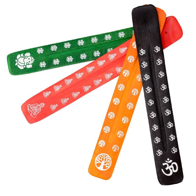 Set of colorful wristbands with symbols on a white background
