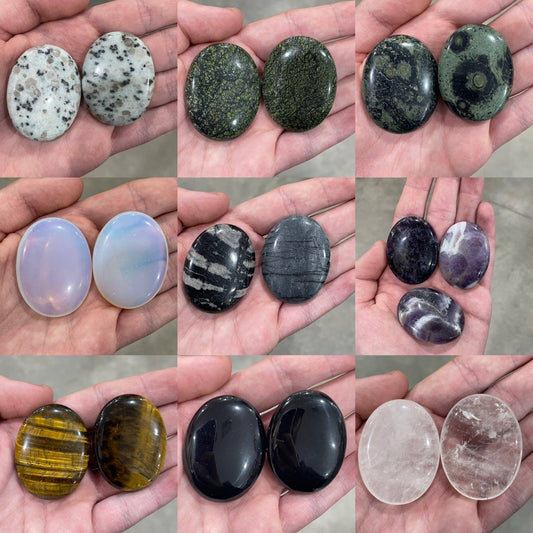 Gemstone Palm Stones 45mm – Bulk Crystal Supplies
