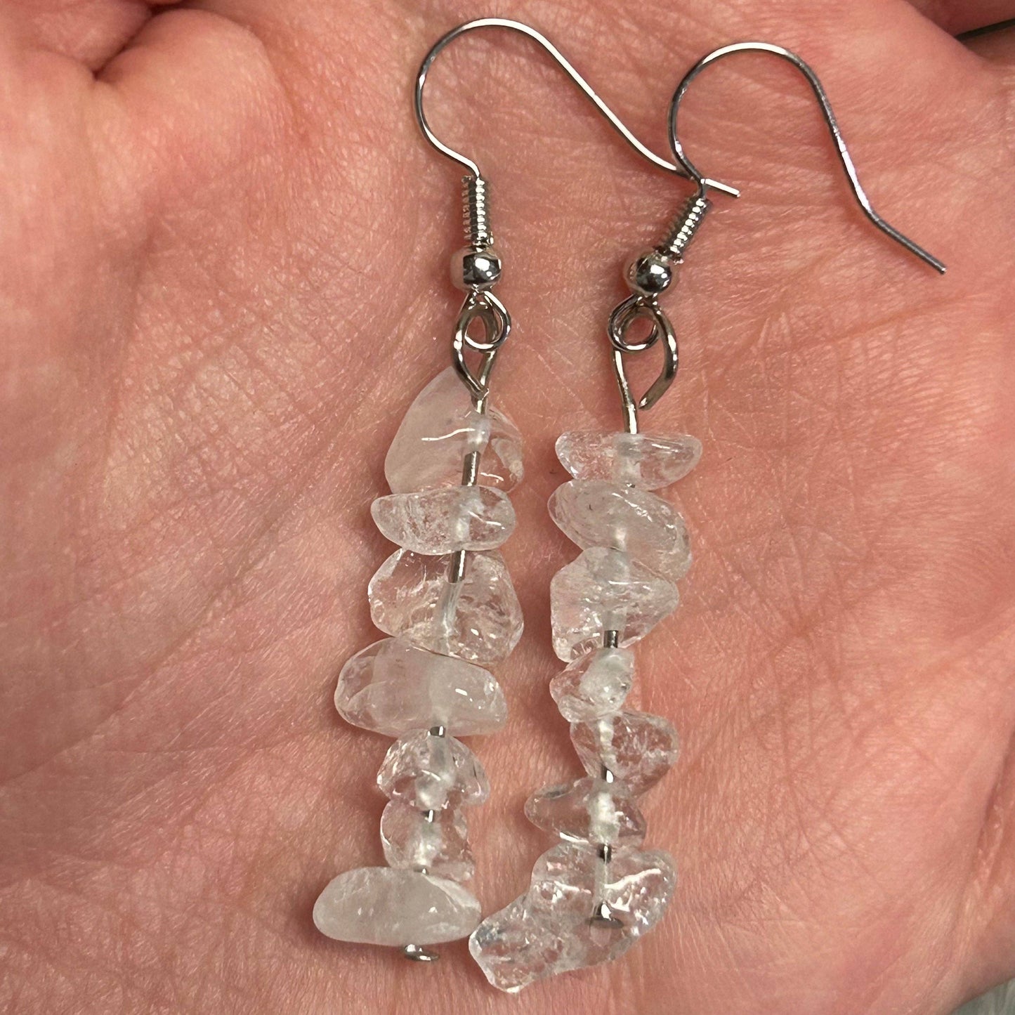 Gemstone Chip Dangle Earrings – Crystal Jewelry for Retailer