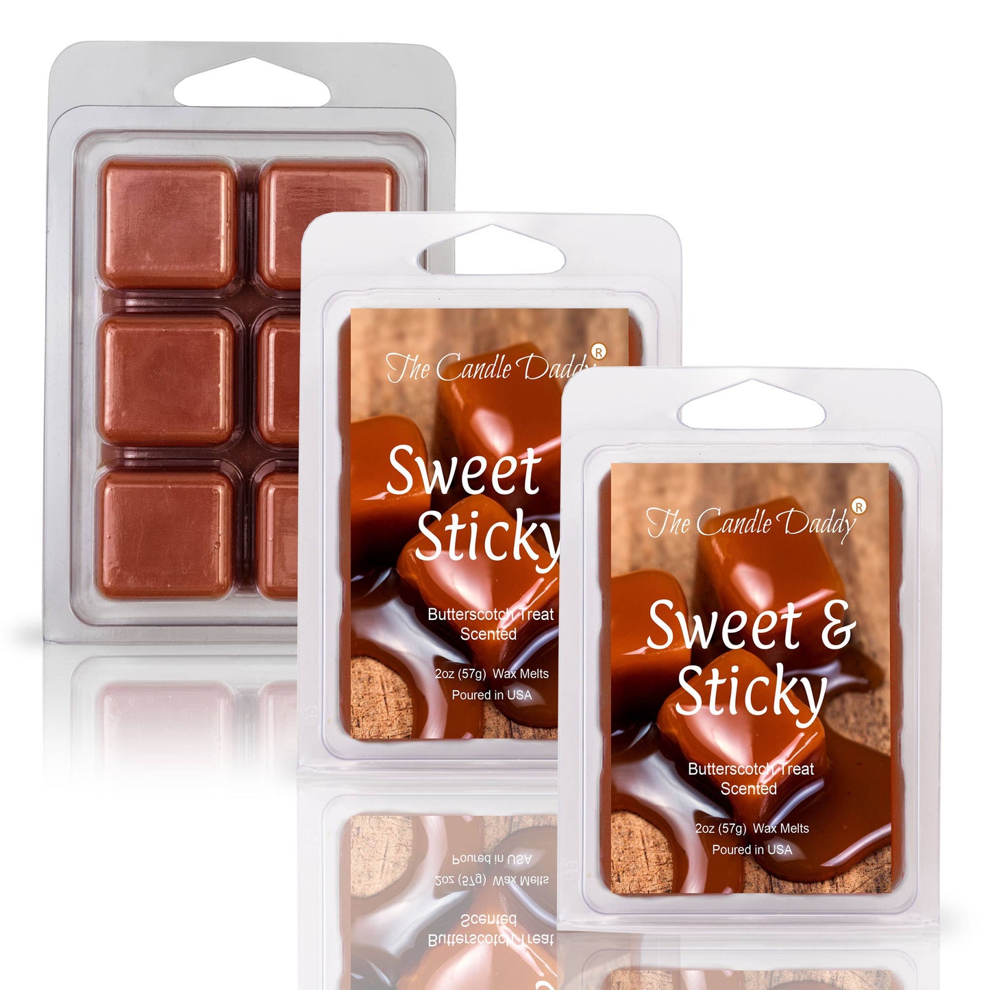 SWEET & STICKY - BUTTERSCOTCH TREAT SCENTED WAX MELT 2OZ