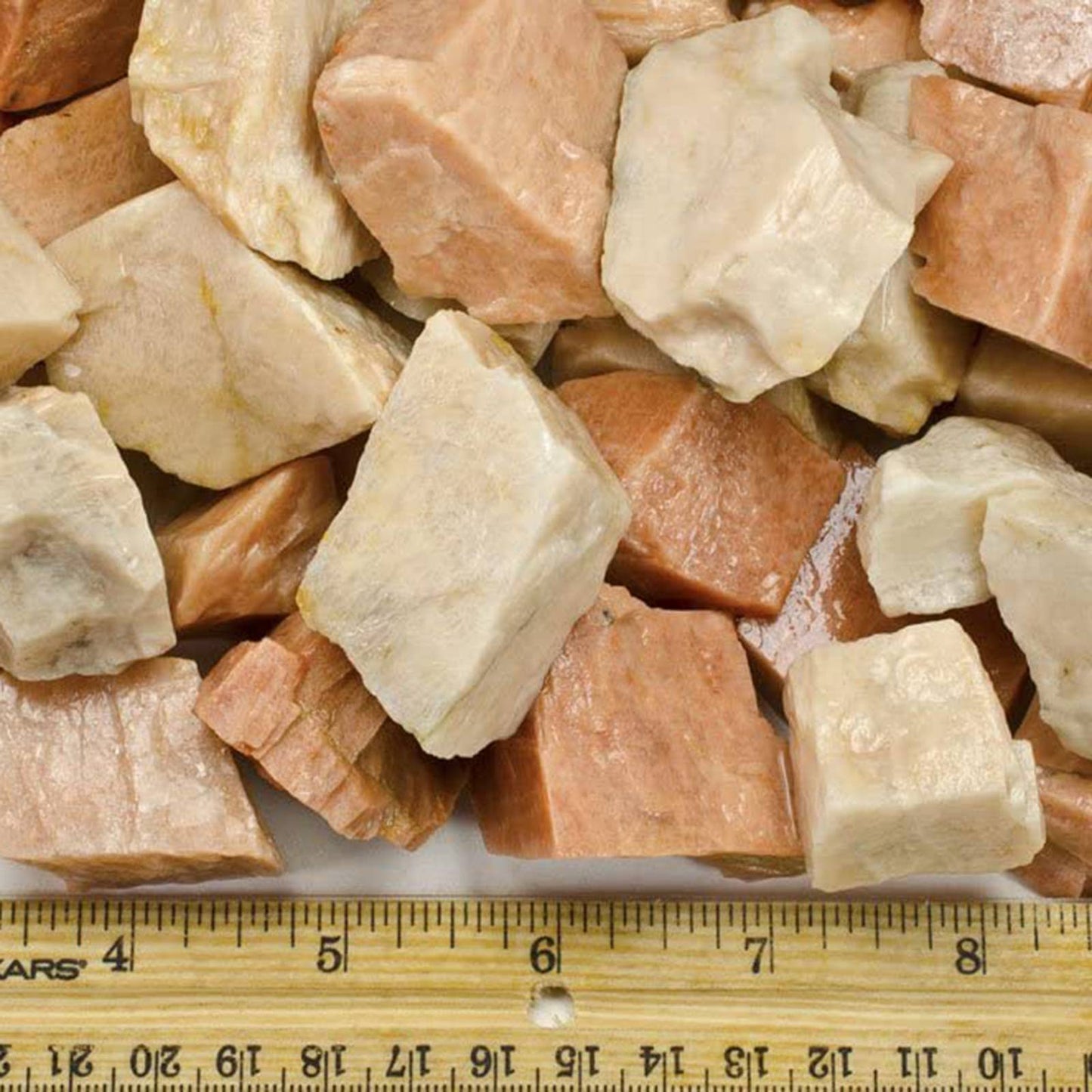 Rough Peach Moonstone - India - Raw Natural Stones