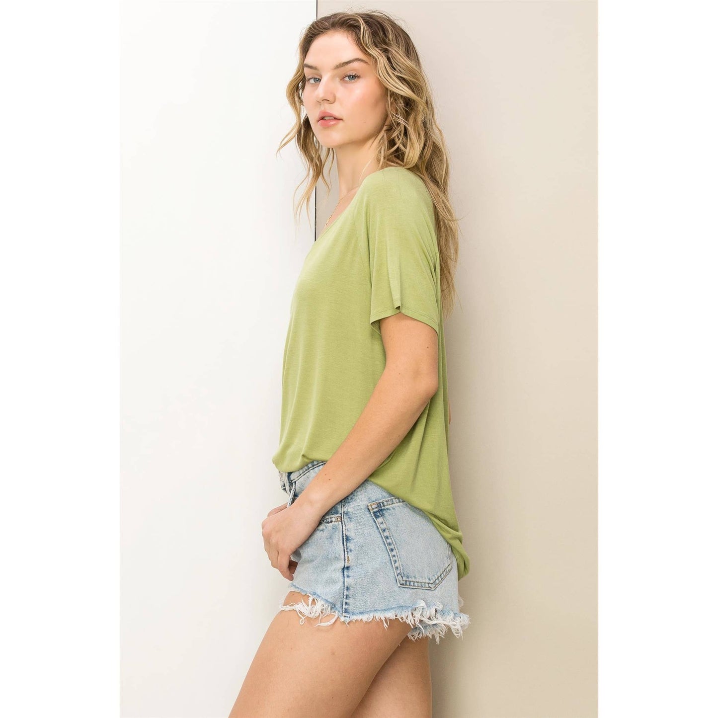 Oversized V-Neck Tee