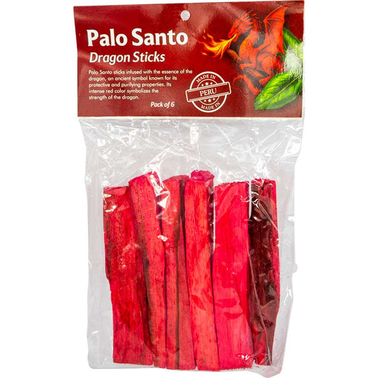 Dragon's Blood & Palo Santo Wood Sticks (Pack of 6)