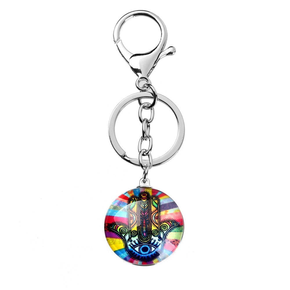 ASSORTED HAMSA ACRYLIC KEYCHAINS
