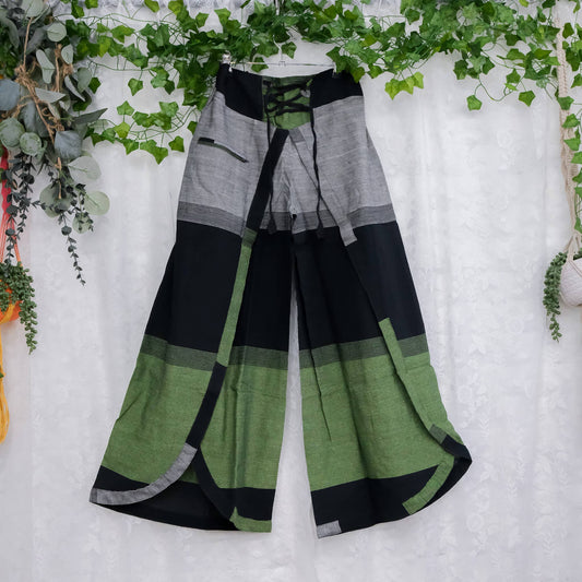 Printed Cotton Double Layer Palazzo Pant