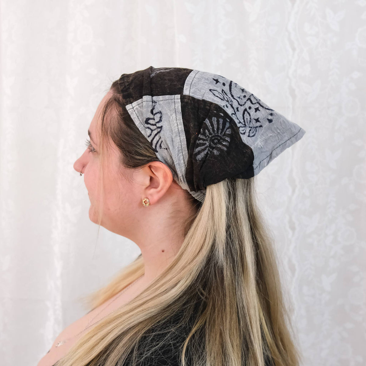 Cotton Patch Unisex Block Print Head Band