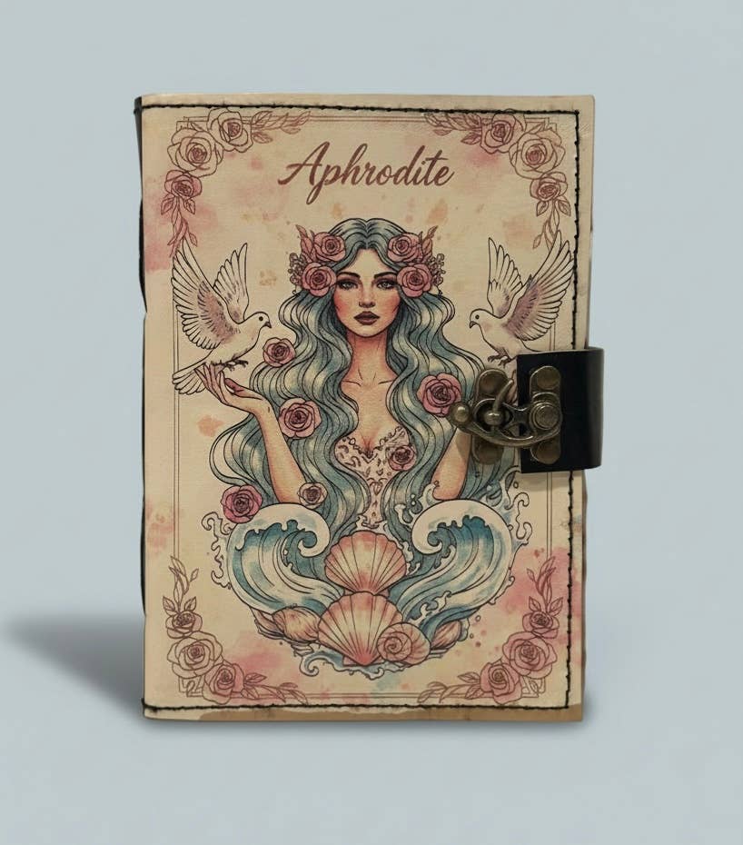 Aphrodite Journal | Leather Journal | Blank Vintage Journal