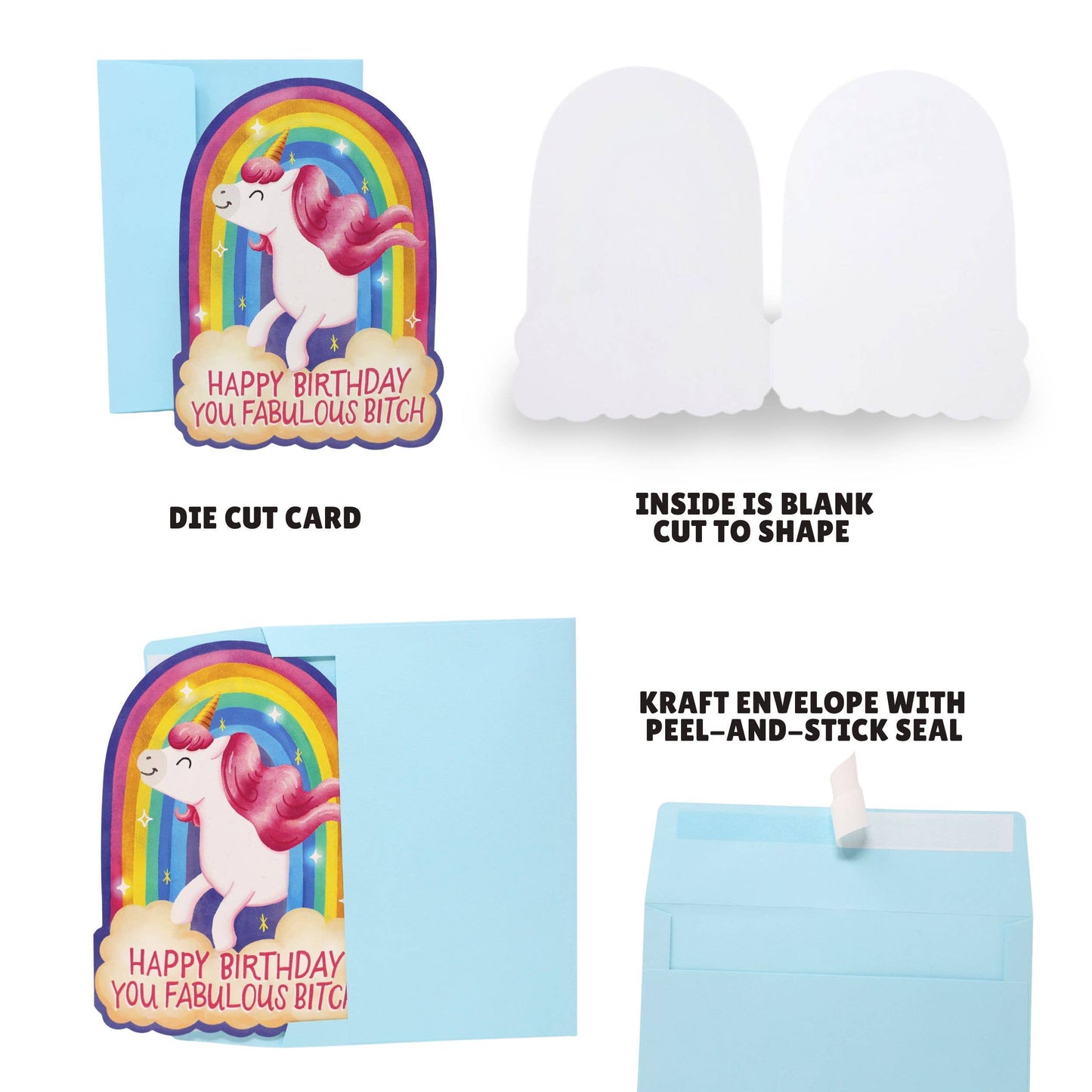 You Fabulous Bitch | Funny Die Cut Birthday Card