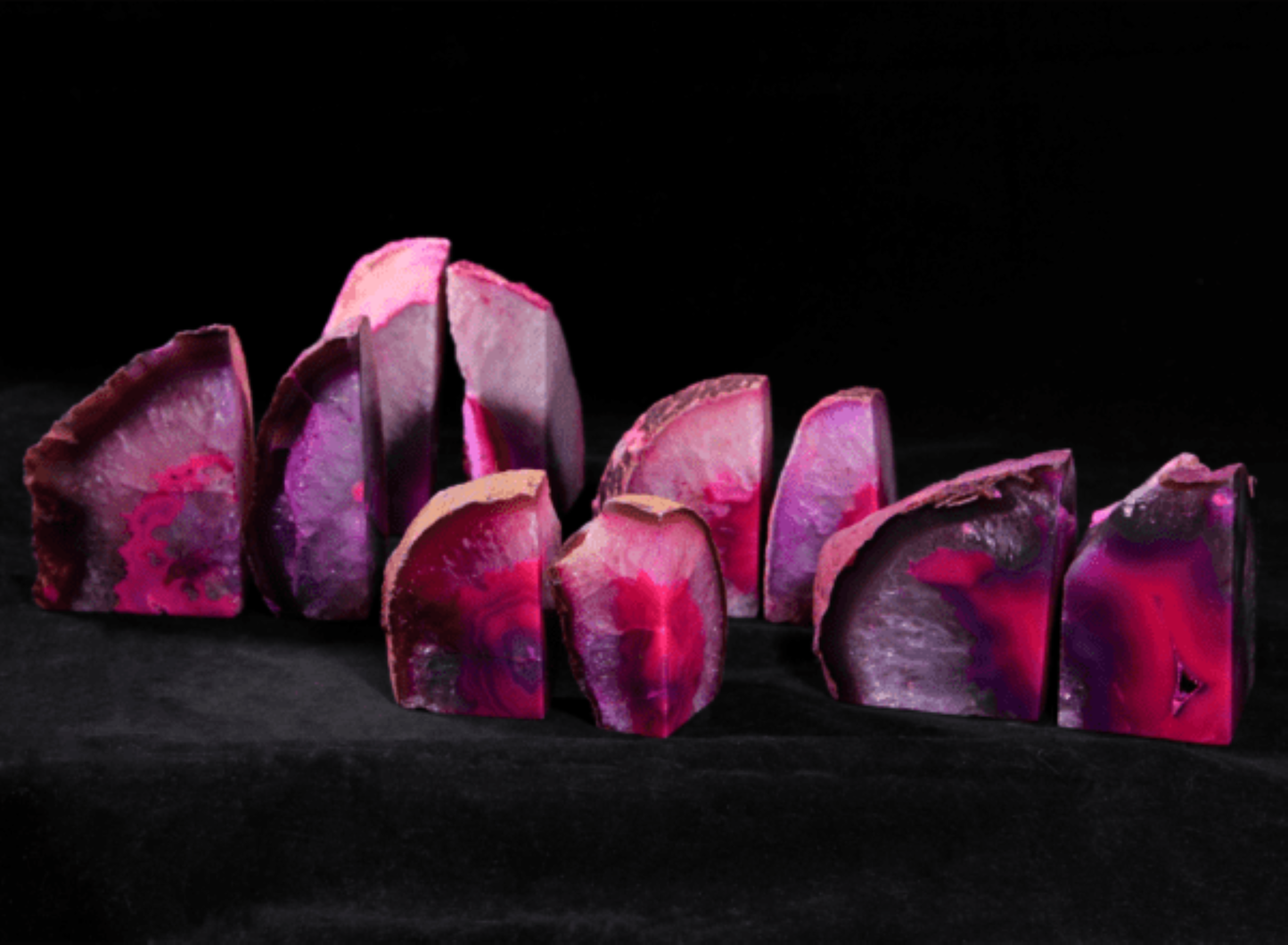 BOOKENDS PINK AGATE- Sold by the Piece