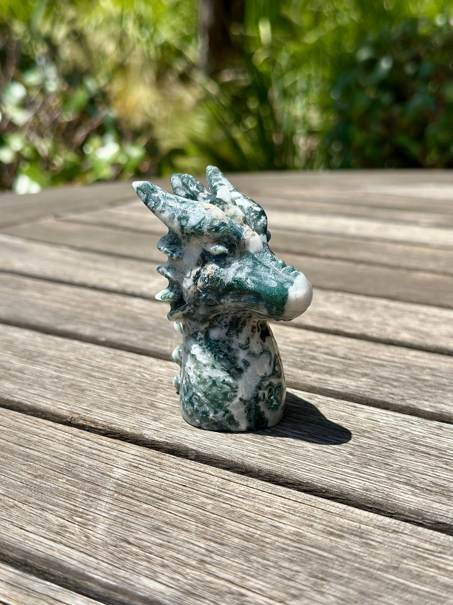 Wholesale Moss Agate Dragon | Crystal Carving