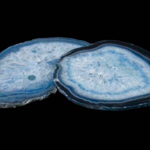 BLUE AGATE SLABS, SLICES- Sold By the Piece