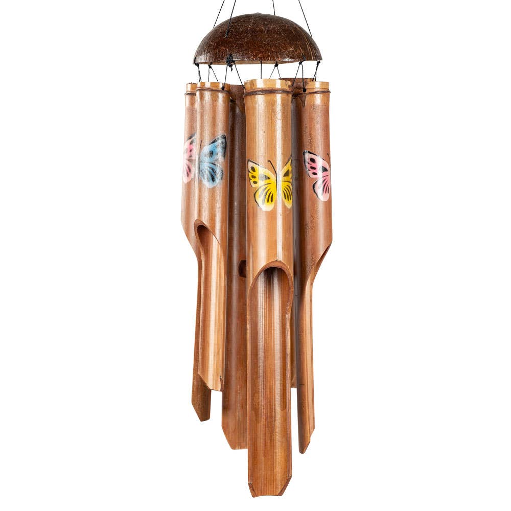 BAMBOO WINDCHIME WITH MOON PHASES