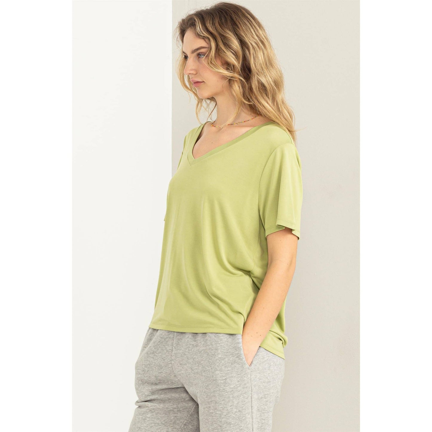 V-Neck Short-Sleeve Top