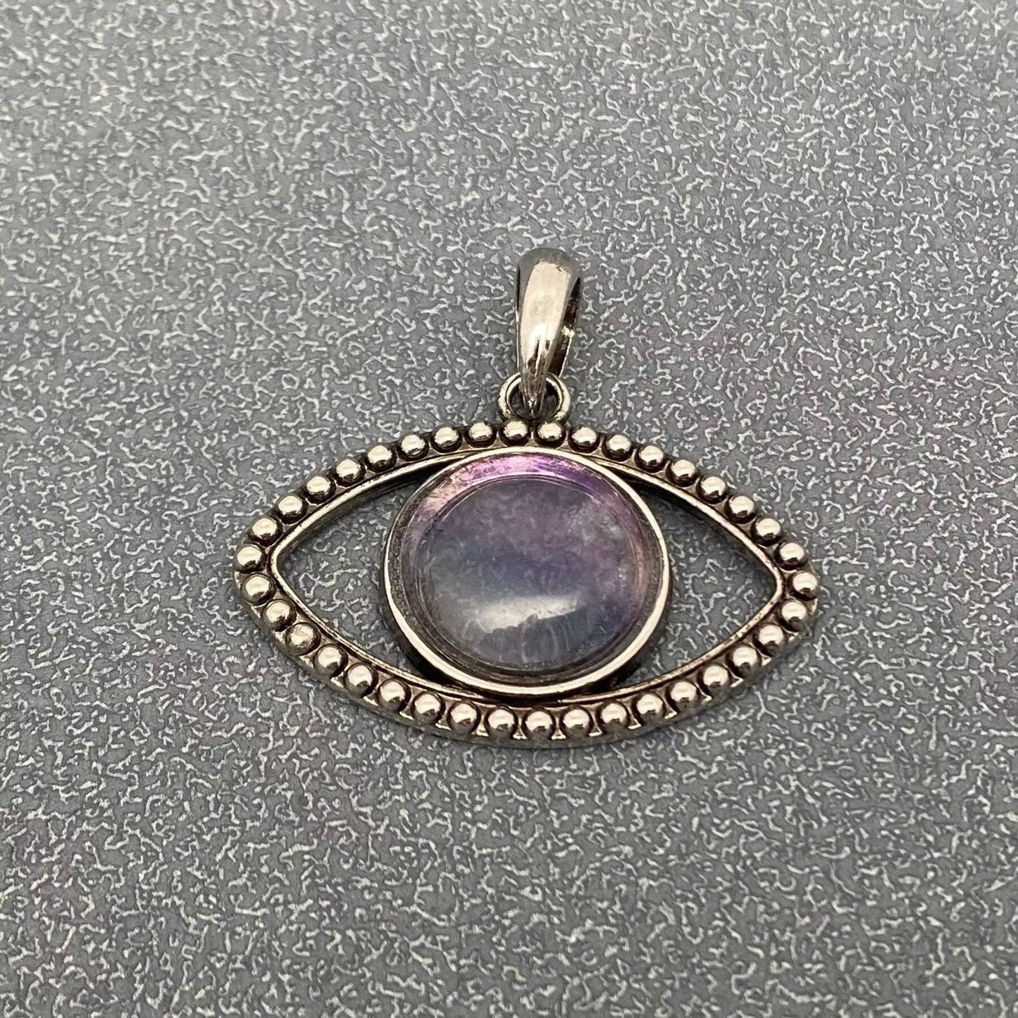 Vintage Natural Stone Evil Eye Charms (Single Pendant) - CS