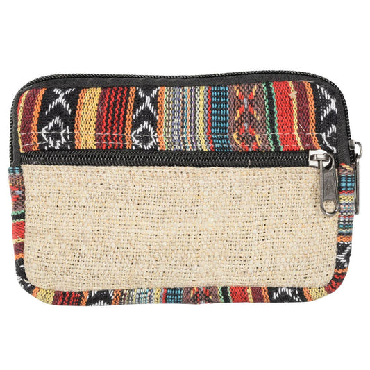Zipper Hemp Coin Purse 6X5