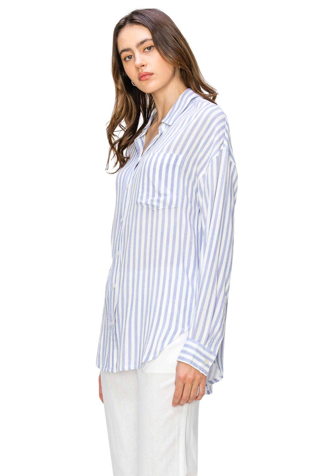 CALI1850 RELAXED LINEN BUTTON DOWN SHIRT (20728JLN486)