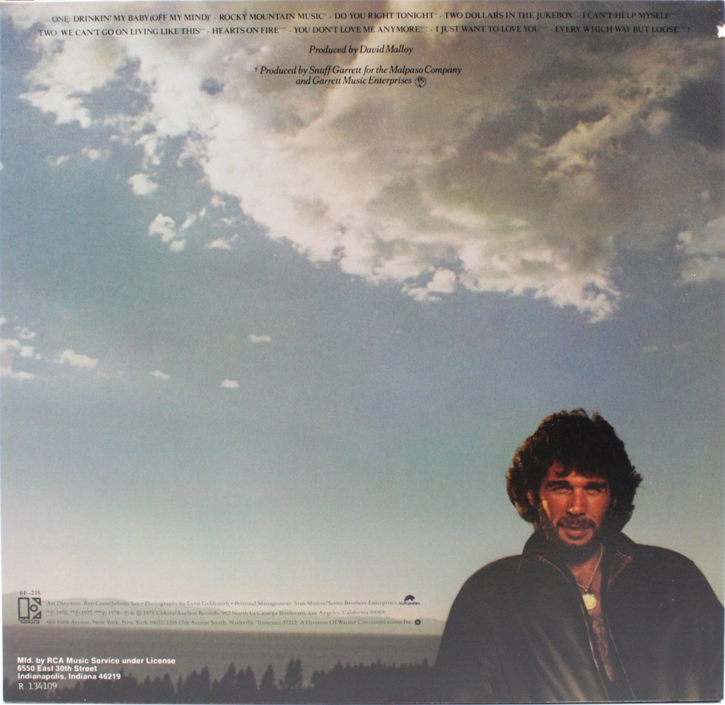 12" Vinyl LP Record- Eddie Rabbitt Best Of Country Folk Rock