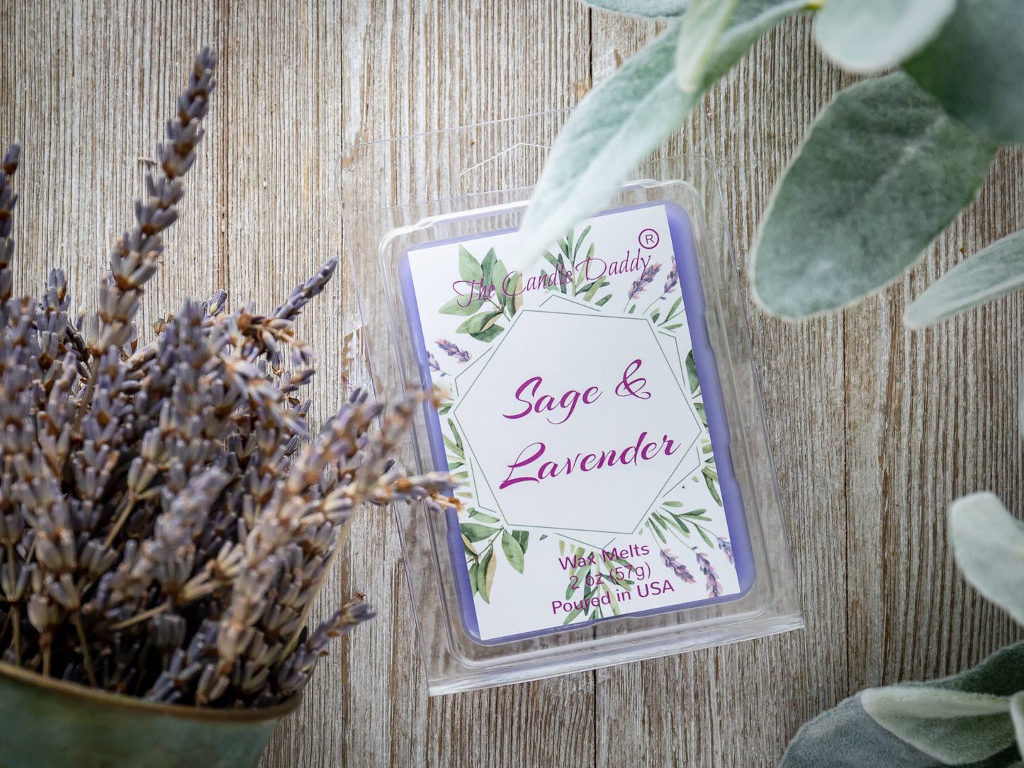 SAGE AND LAVENDER - RELAXING SAGE AND LAVENDER SCENTED MELT