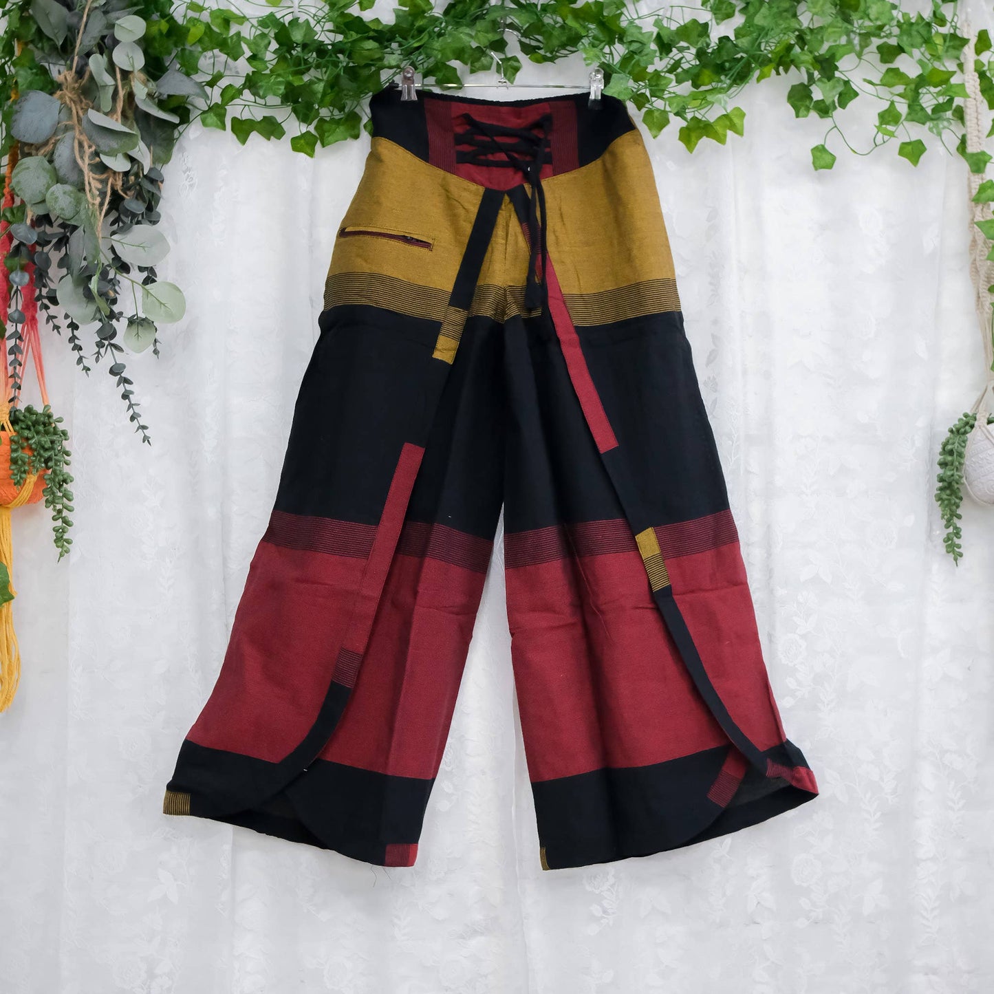Printed Cotton Double Layer Palazzo Pant