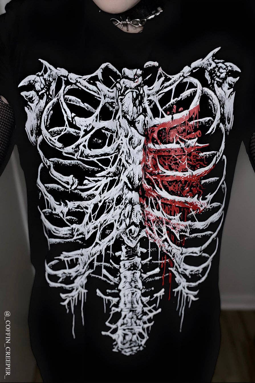 Bleeding Heart Skeleton T-shirt