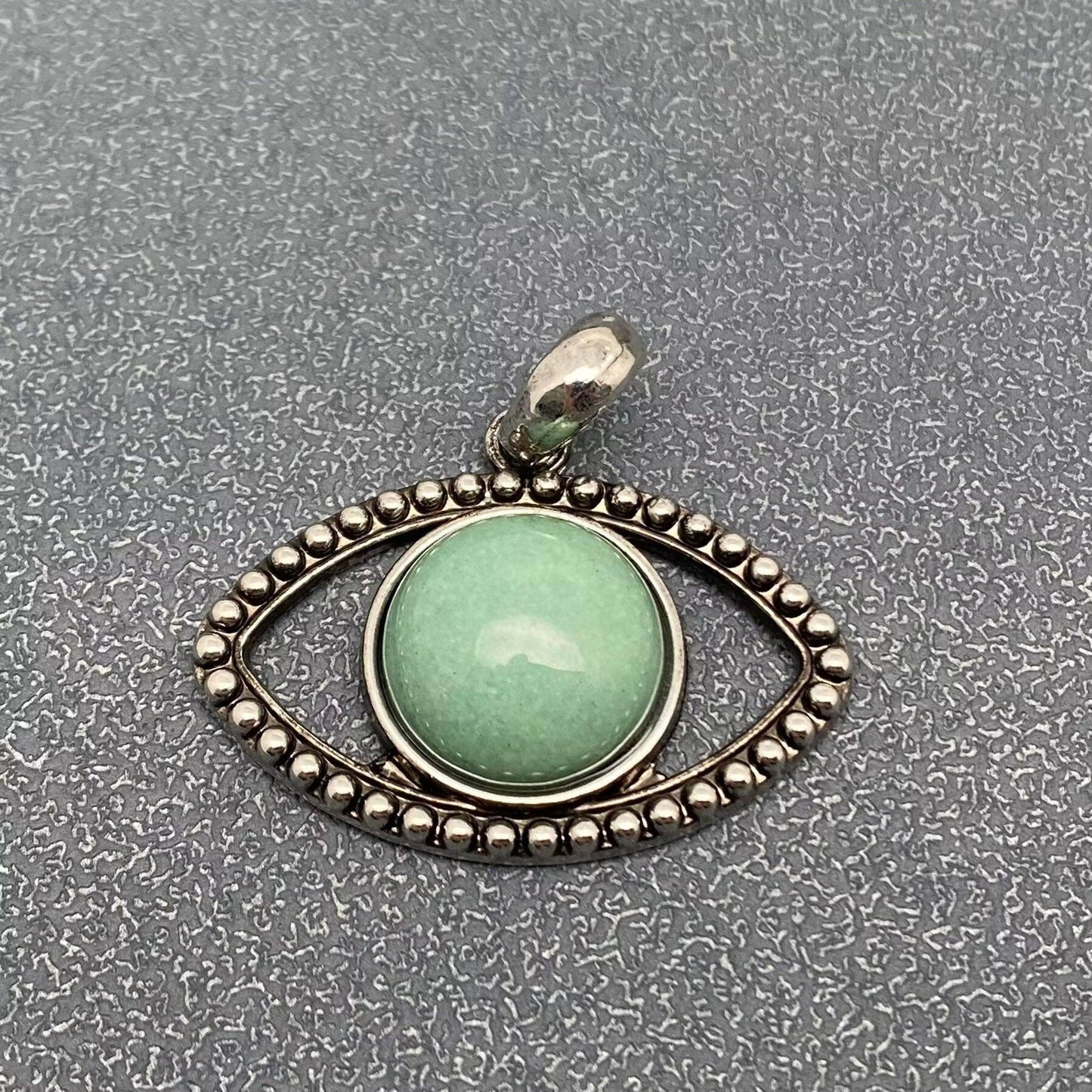 Vintage Natural Stone Evil Eye Charms (Single Pendant) - CS