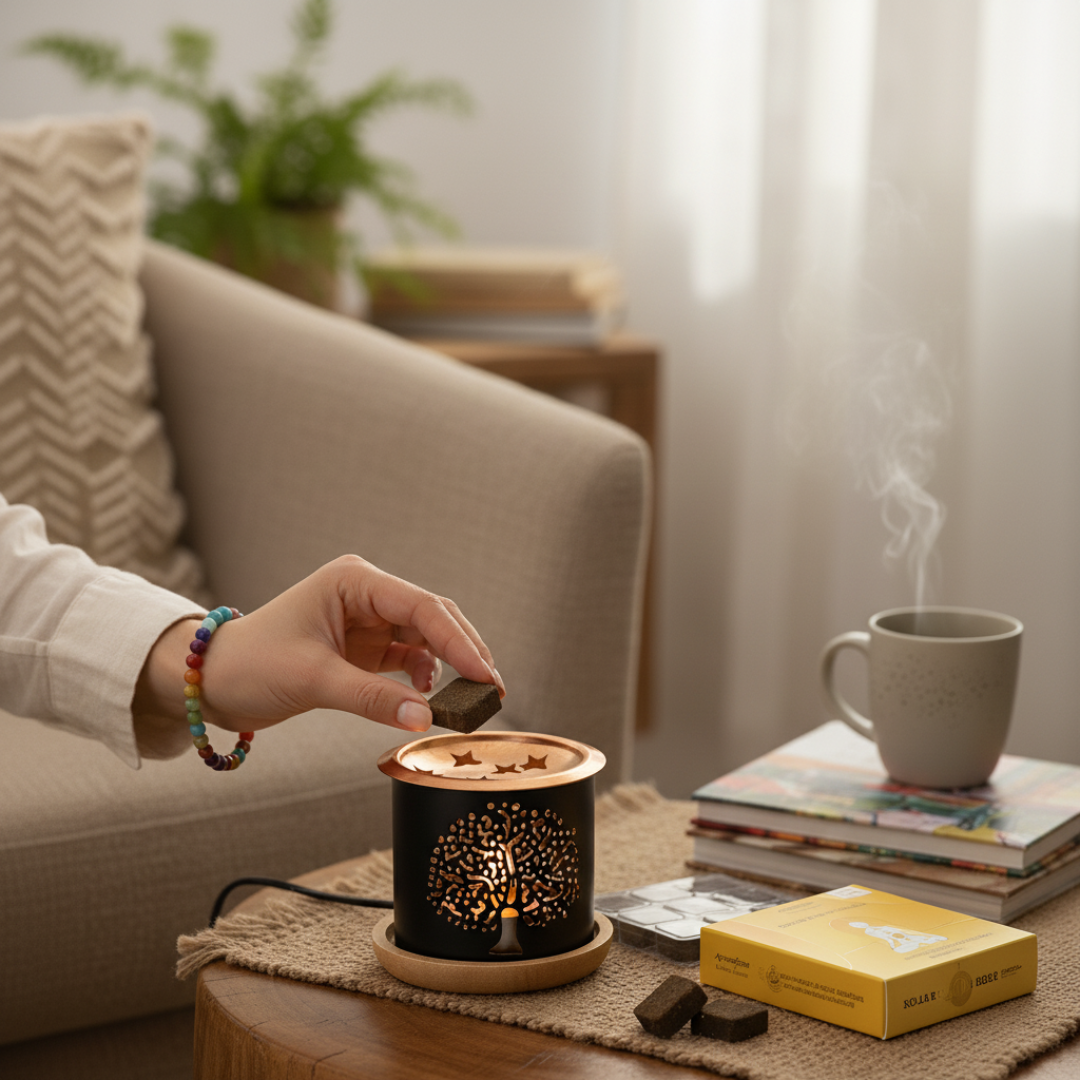 Solar Plexus Chakra Incense Bricks | Geranium & Lemongrass