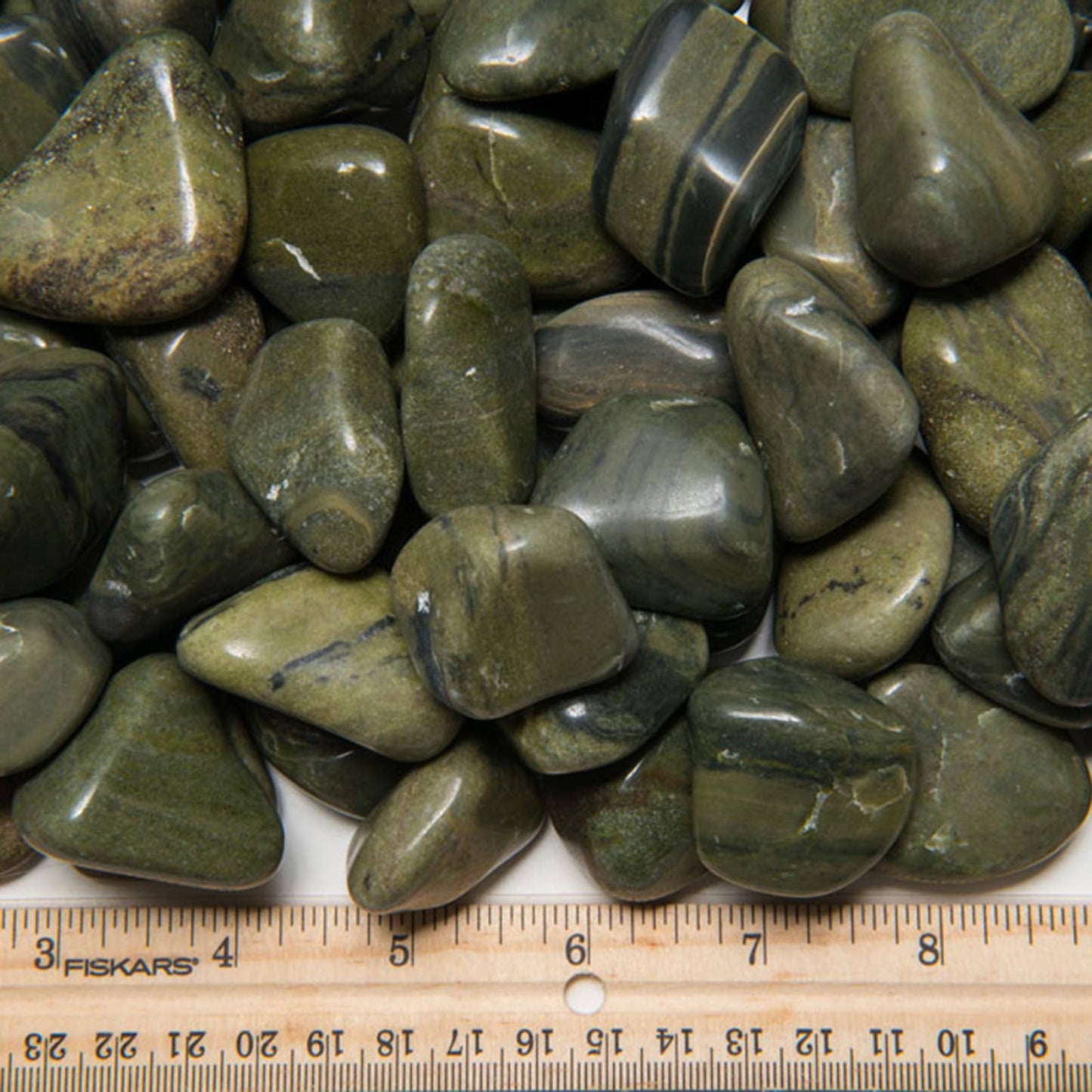 Tumbled Green Jasper - L - A Grade - Brazil