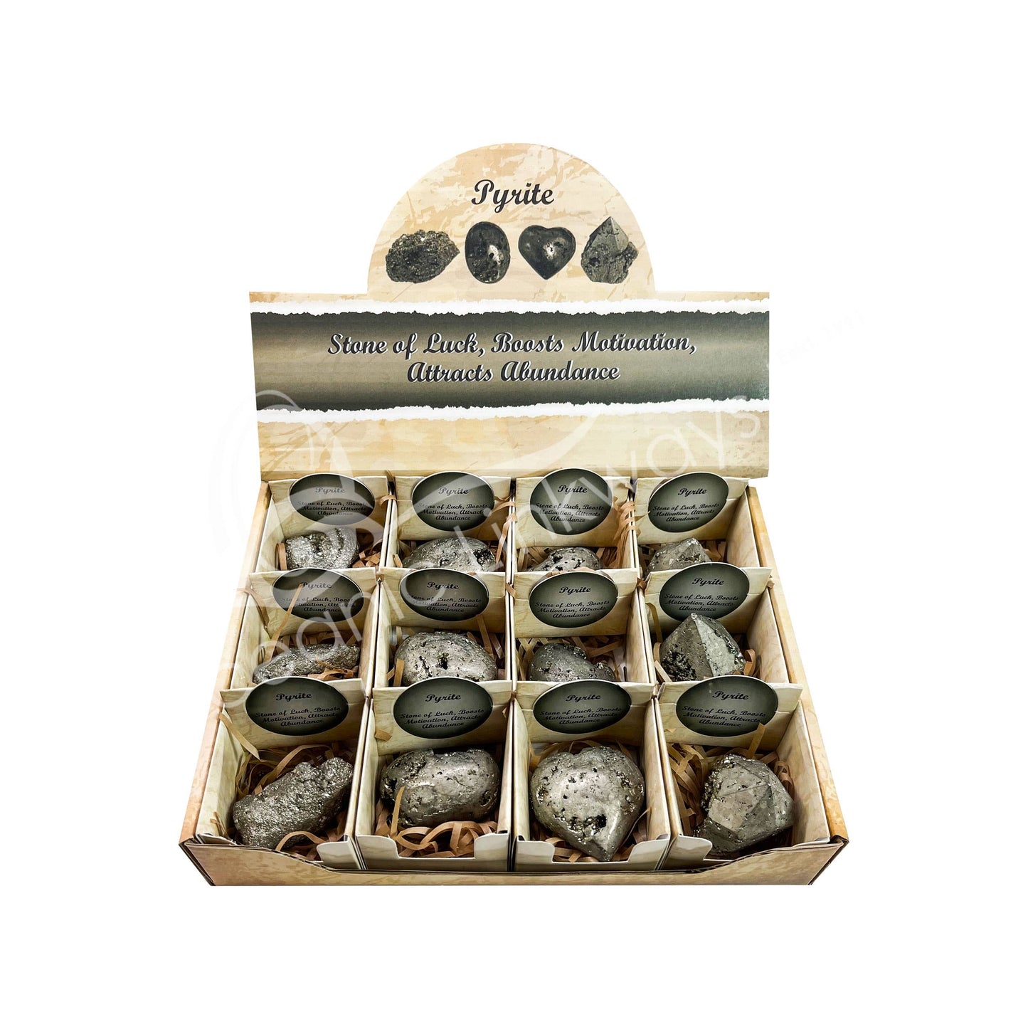 PYRITE (SET OF 12) 8.5"L X 6.5"W (SET OF 12)
