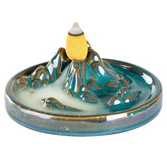 CERAMIC MOUNTAIN INCENSE BURNER