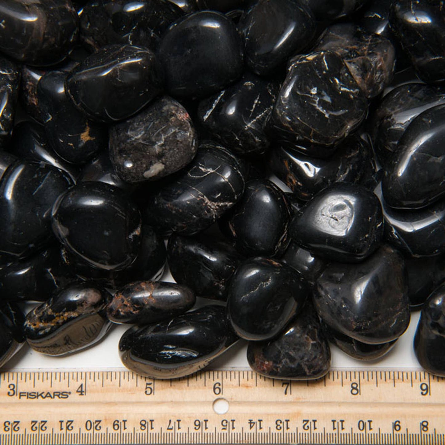 Tumbled Black Onyx - L - A Grade - Brazil