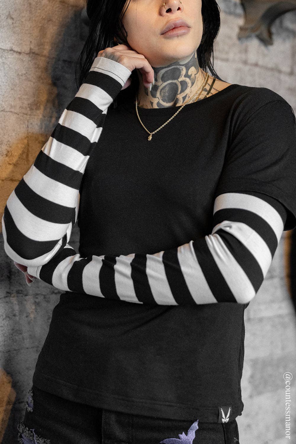 Melancholy Layered Striped Top