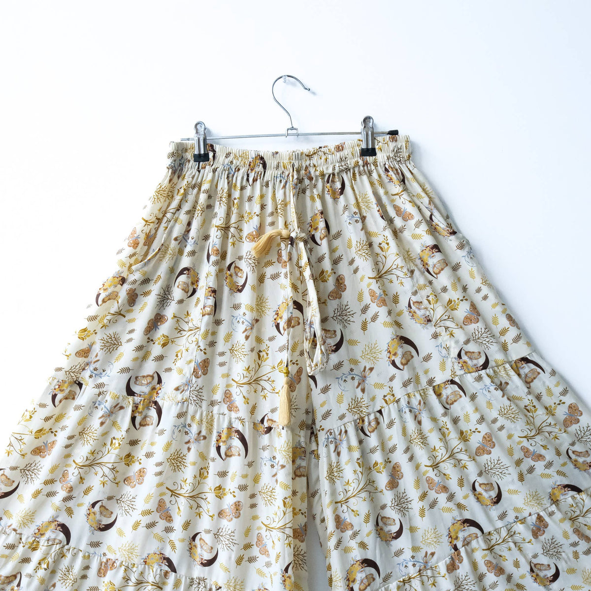 Flowy Celestial Wide Leg Boho Witchy  Pants