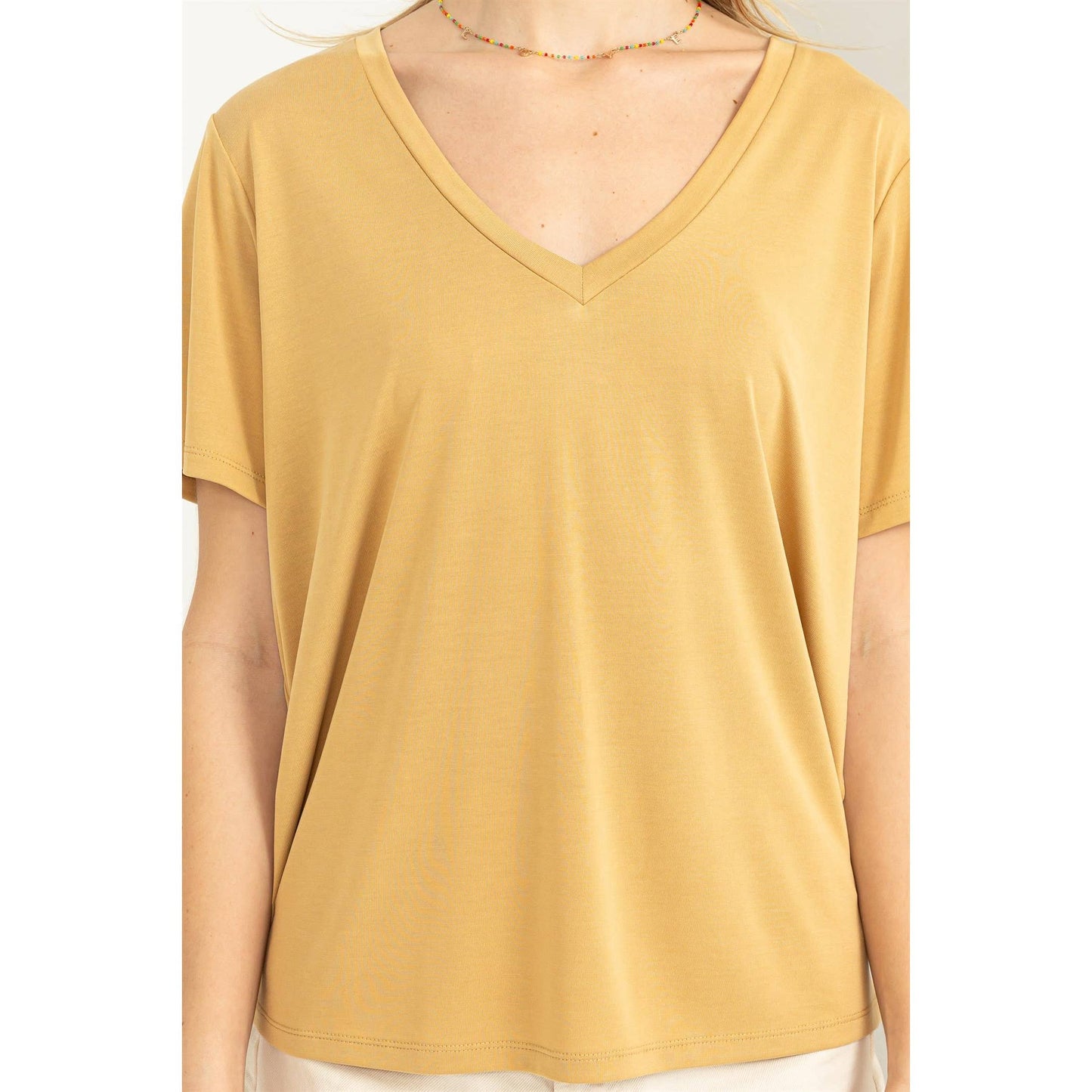 V-Neck Short-Sleeve Top