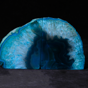 BOOKENDS TEAL AGATE- Sold By the Set