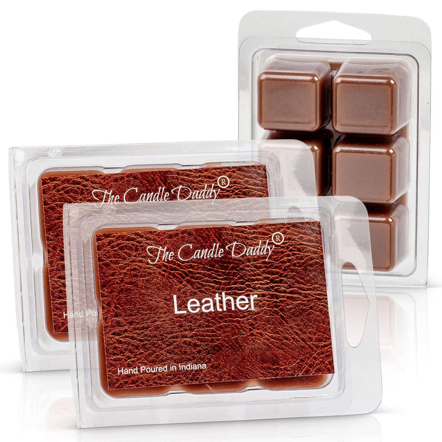 Leather Scented Melt- Maximum Scent Wax Cubes/Melts- 1 Pack