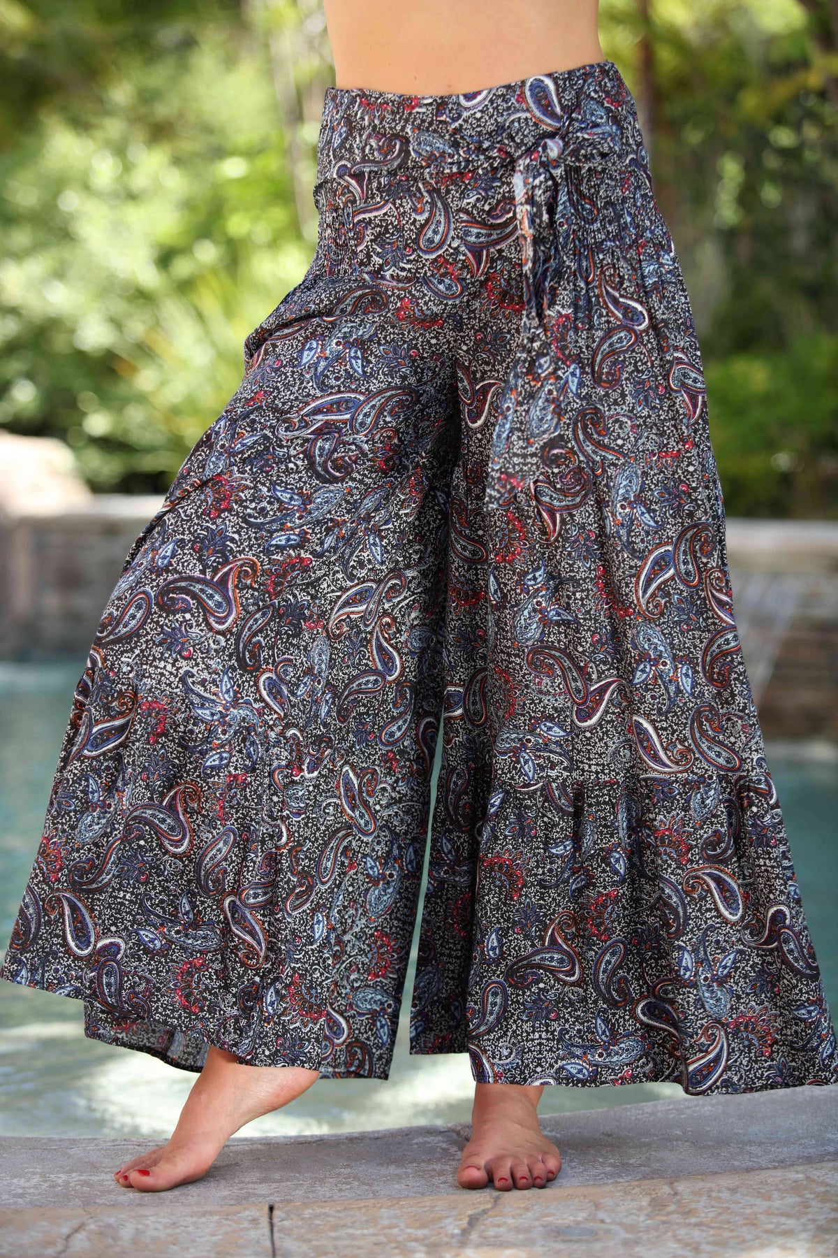 Paisley BOHO Wide Leg Pants