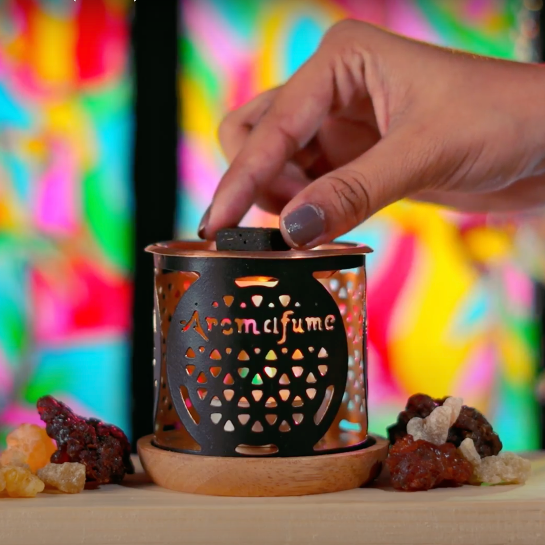 Resin Incense Bricks & Burner Gift Set | Frankincense & More