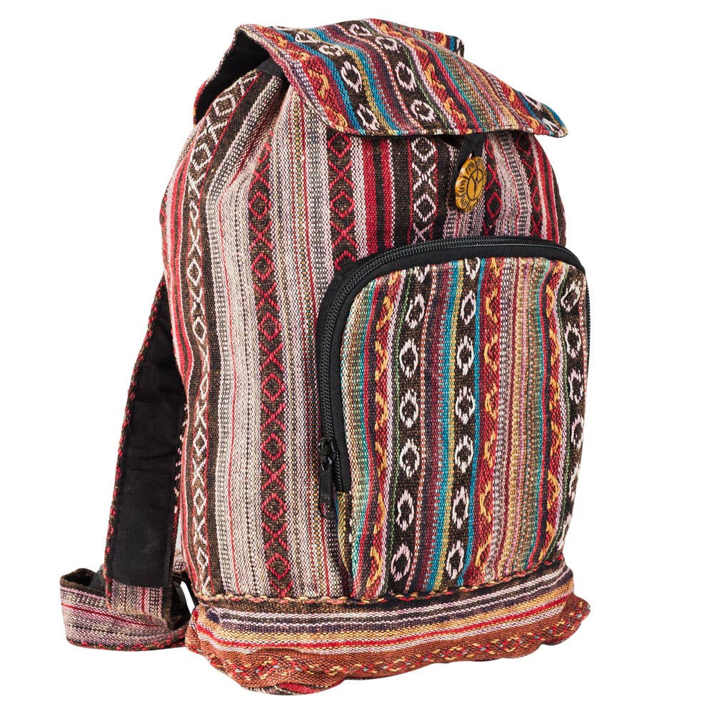 Stonewash Striped Backpack - Inspired by Traditional Crafts