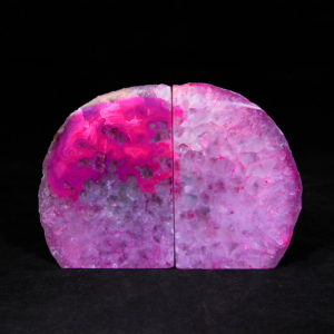 BOOKENDS PINK AGATE- Sold by the Piece