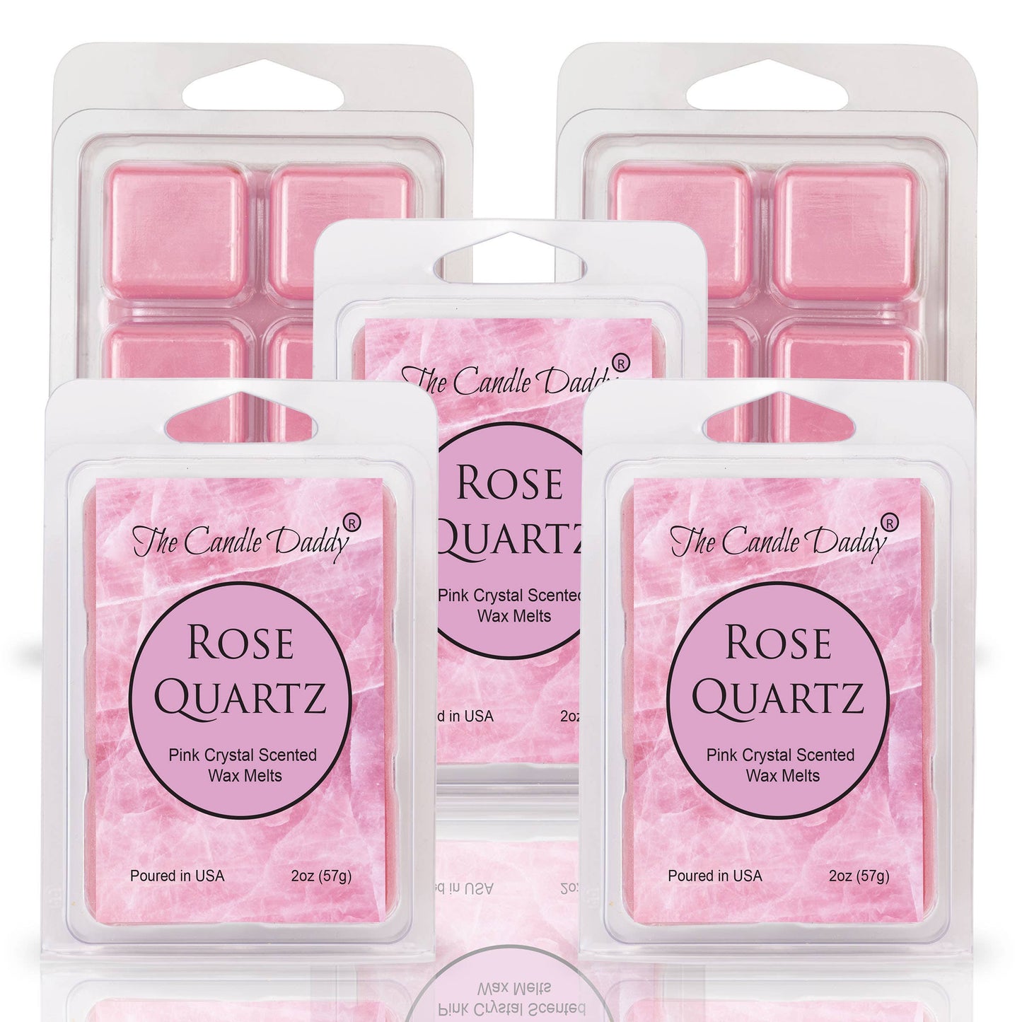 ROSE QUARTZ - PINK CRYSTAL SCENTED WAX MELT