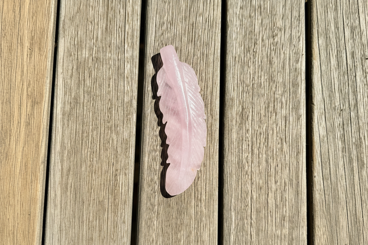 Wholesale Rose Quartz Feather | Crystal Carving