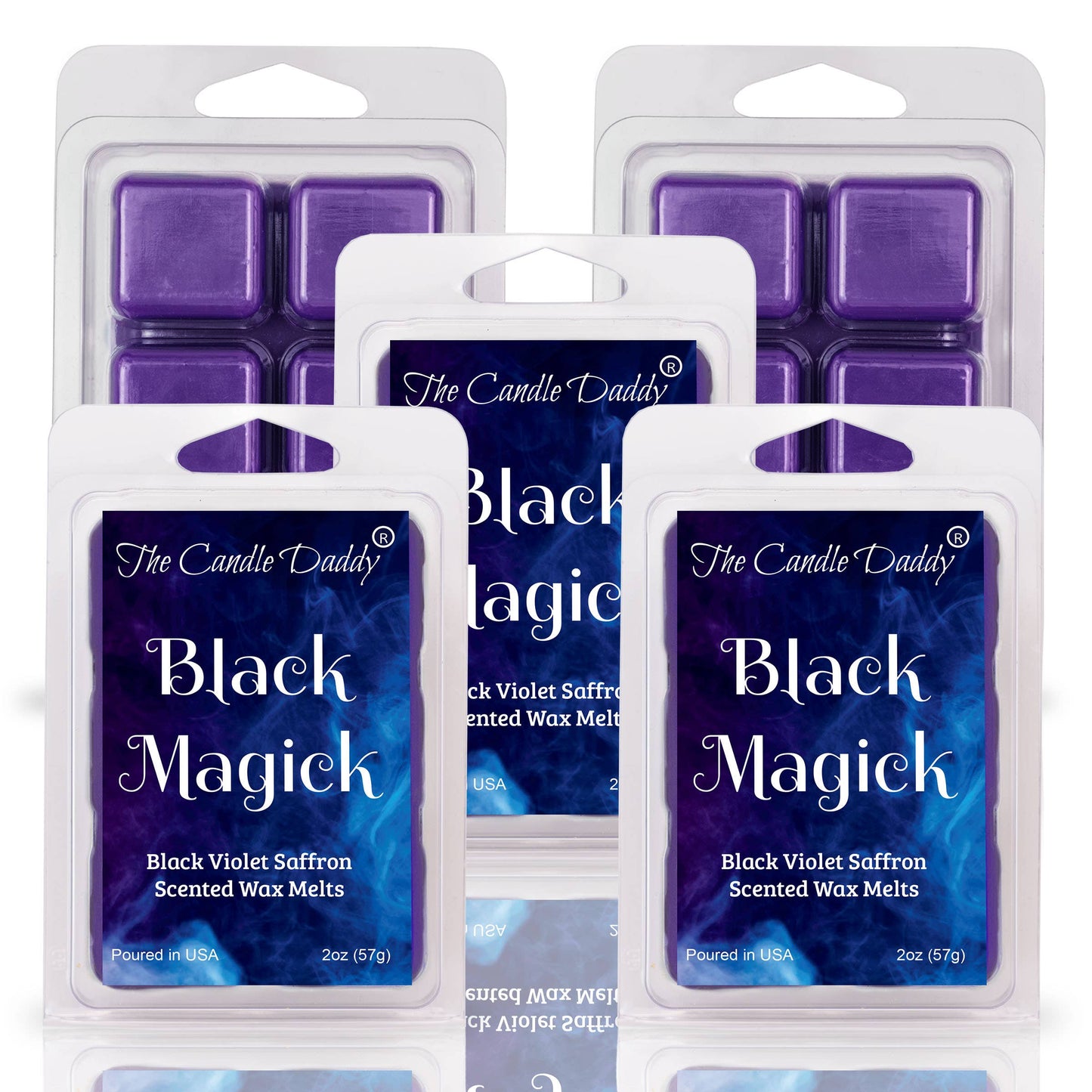 BLACK MAGICK - BLACK VIOLET SAFFRON SCENTED WAX MELT