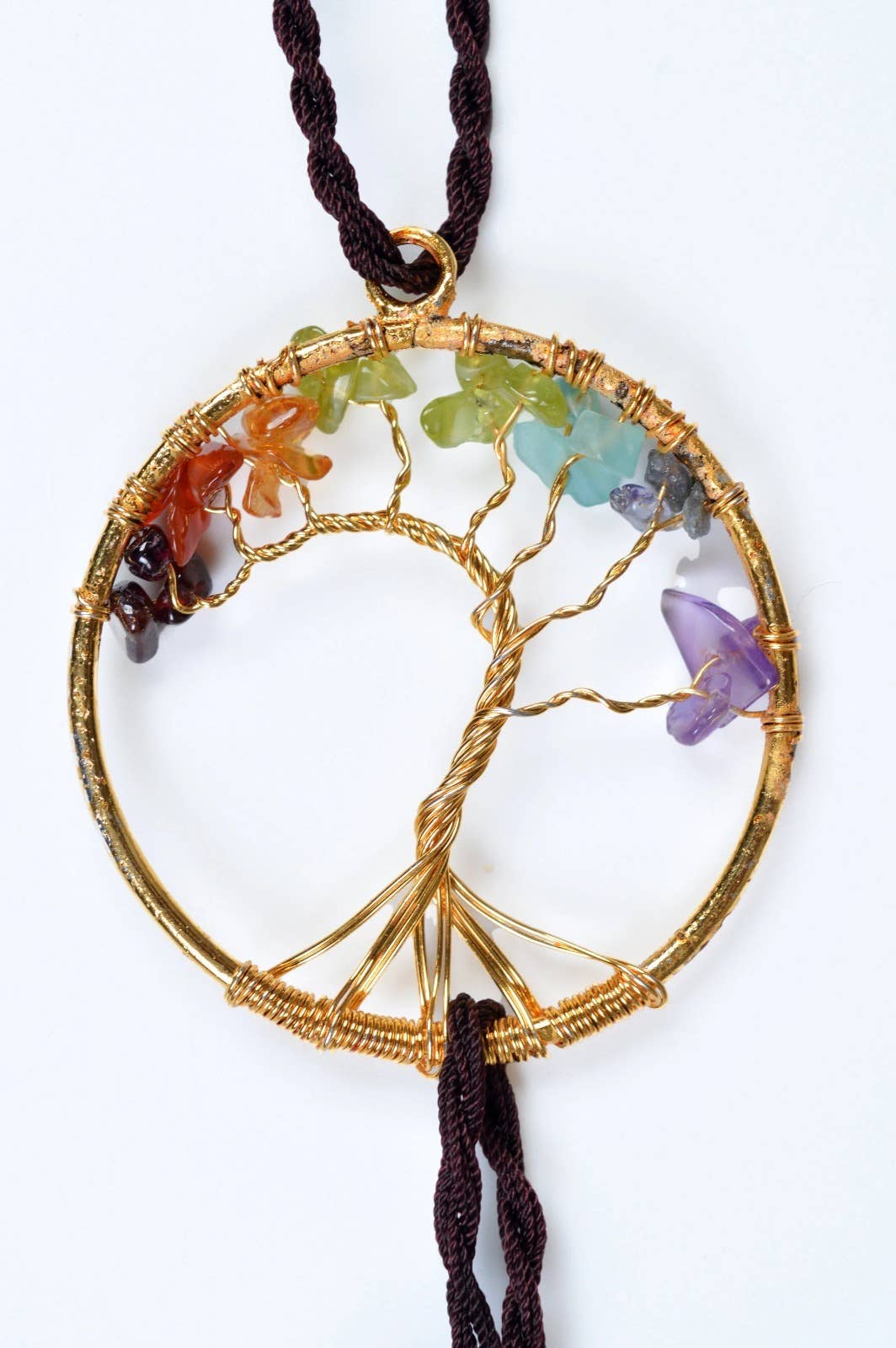 Seven Chakra Hanging Crystal