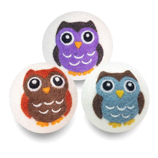 Owls: Eco Wool Dryer Balls Fair Trade