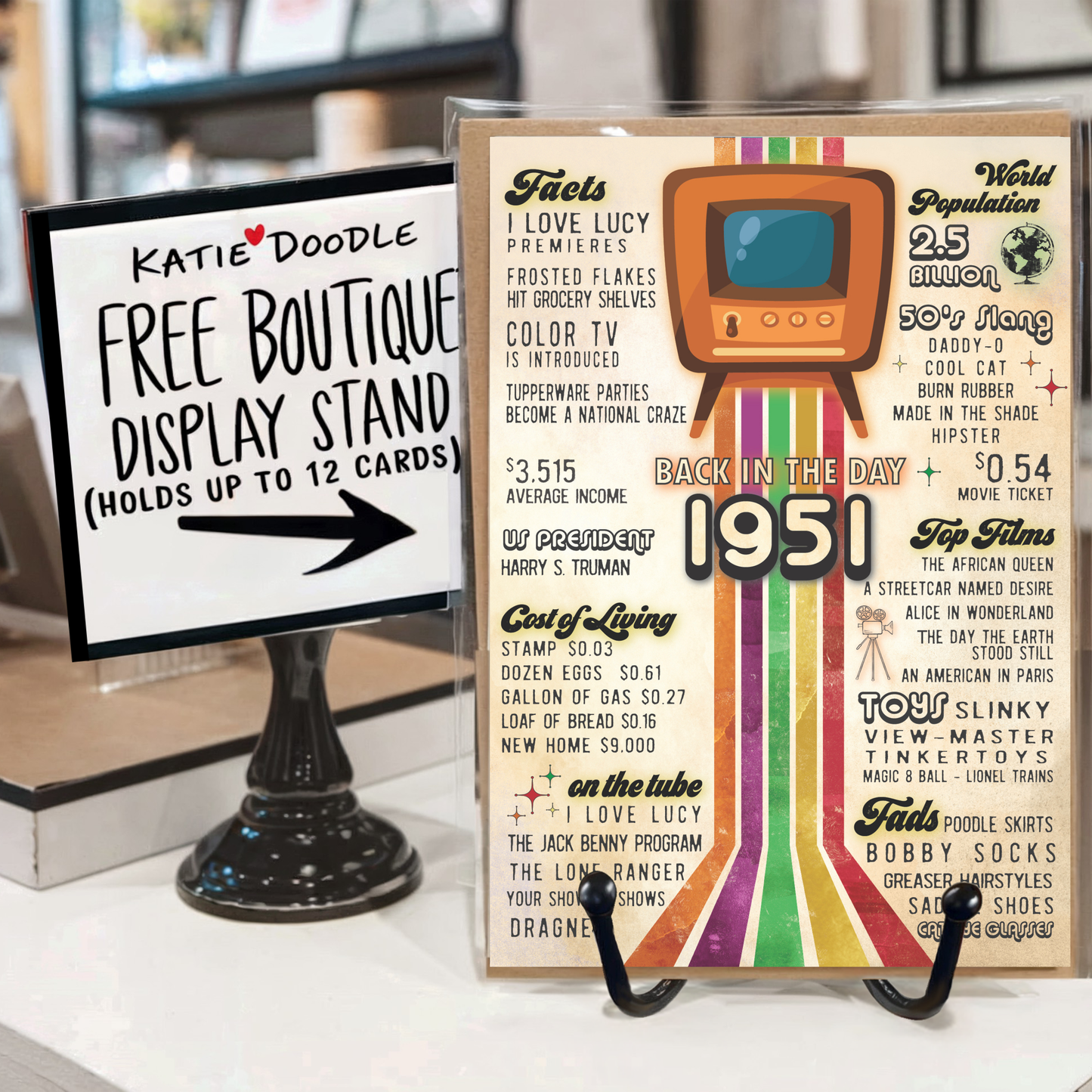 Birthday Cards, Age Birthday Cards | Vintage Nostalgia 75th